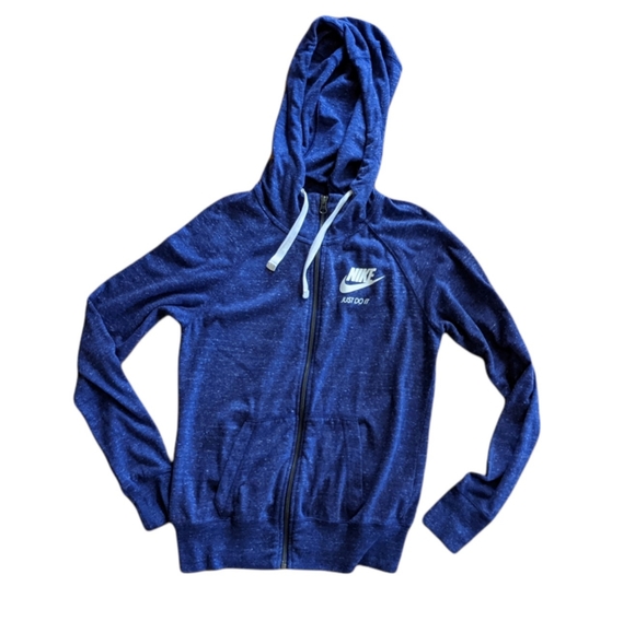 Nike Zip Front Purple Marled Hoodie Size Small - Picture 3 of 9